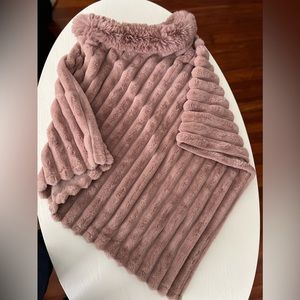 Poncho blush pink OS